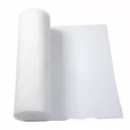 image of Winco BL-240W Bar Shelf Liner - 2' (24") x 40 ft BPA-Free White Plastic Mesh, Roll - 1/Roll