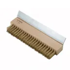 image of Winco BR-10 Brass Bristle 10 3/4" Pizza Oven Brush