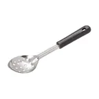 image of Winco BSPB-11 11" Perforated Basting Spoon with Bakelite Black Handle