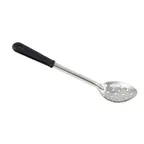 image of Winco BSPB-13 13" Perforated Stainless Steel Basting Spoon with Black Coated Handle