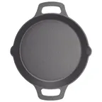 image of Winco CASD-10 FireIron 10 1/4" Round Cast Iron Pre-Seasoned Induction Skillet w/ Dual Handle