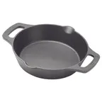 image of Winco CASD-8 FireIron 8" Round Cast Iron Pre-Seasoned Induction Skillet w/ Dual Handles