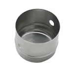 image of Winco CC-1 Round Stainless Steel Cookie Cutter - 3" x 2-1/2", Stainless Steel 