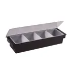 image of Winco CCH-4 Condiment Dispenser, 4-Compartment