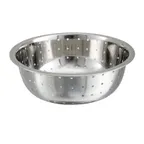 image of Winco CCOD-11L 5.25 Qt. Stainless Steel Chinese Colander with Large Holes