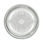 image of Winco CMT-14  Round Chrome-Plated Buffet Catering Tray, 14" dia.