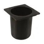 image of Winco CR-2400 Bar Maid Bottle Well, Round Black - 12" Dia, Aluminum Housing / Polyethylene