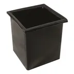 image of Winco CR-2401 Bar Maid Bottle Well,Square Black Polyethylene Holder/Aluminum Housing - Polypropylene