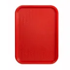 image of Winco FFT-1014R Fast Food Tray, 10" X 14", BPA Free, Polypropylene, Red, NSF
