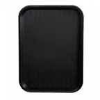 image of Winco FFT-1216K Fast Food Tray, 12" X 16", BPA Free, Polypropylene, Black, NSF
