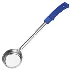 image of Winco FPSN-2 2 oz. One-Piece Solid Food Portioner, Blue Handle, Prime