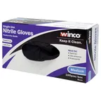 image of Winco GLN-MB Disposable Gloves, Nitrile, M, Powder-Free - 100/Box