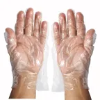 image of Winco GLP-M Gloves, Medium, Textured, Disposable - 500/Box