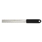 image of Winco GT-104 15" Zester Blade Grater w/ Black Soft Grip Handle, Stainless Steel