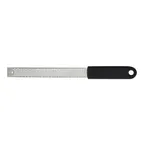 image of Winco GT-105 13" Stainless Steel Fine Blade Grater w/ Black Soft Grip Handle