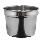image of Winco INS-11.0M 11 qt Mirror Finish Stainless Steel Inset Pan