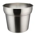 image of Winco INSN-7 Inset, 7 qt. (224 oz.), 9-1/2" X 8", Round, Stainless Steel