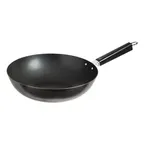 image of Winco J22-0030 Joyce Chen Nonstick Carbon Steel Stir Fry Pan, with Phenolic Handle, 12"