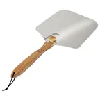 image of Winco KCH-08435 Old Stone 12"X14" Bamboo Pizza Peel with Folding Handle - Aluminum