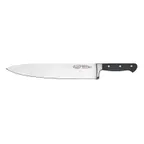 image of Winco KFP-120 Acero 12" Hollow Ground Chef's Knife, 1 Piece Full Tang