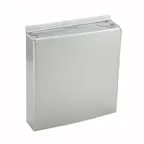 image of Winco KR-9 9 Slot Stainless Steel Wall Mount Knife Rack
