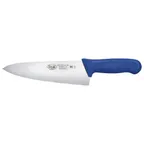 image of Winco KWP-80U Stäl 8" German Steel Chef's Knife with Blue Handle