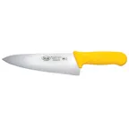 image of Winco KWP-80Y Stäl 8" German Steel Chef's Knife with Yellow Handle