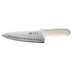 image of Winco KWP-81 Stäl 8" Chef's Knife w/ White Polypropylene Handle
