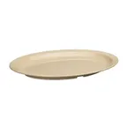 image of Winco MMPO-139 Oval Melamine Platter 13-1/8" x 9-1/2" tan, up to 212°F, dishwasher safe - 1 Dozen