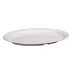 image of Winco MMPO-139W Oval White Melamine Platter 13-1/8" x 9-1/2", Heat‑Resistant 212°F - 1 Dozen