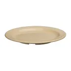 image of Winco MMPR-7 Dessert Plate 7¼" Tan Melamine, Heat‑Resistant to 212°F, Dishwasher Safe - 1 Dozen