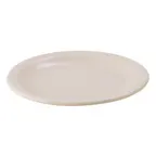 image of Winco MMPR-8 7-7/8" Tan Melamine Round Plate, resistant to 212°F, NSF, dishwasher safe - 1 Dozen