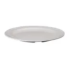image of Winco MMPR-9W 9" White Melamine Plate, 9" Diameter, Heat 212°F/100°C, NSF, Dishwasher Safe - 1 Dozen