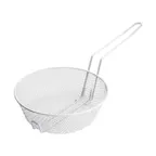 image of Winco MSBW-10M 10" Non-Stick Medium Mesh Breading Basket w/ White Plastic Coating