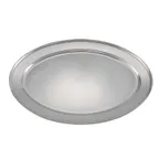 image of Winco OPL-18 Oval Stainless Steel 18" x 11-1/2" Platter