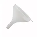image of Winco PF-8 8 oz. Round Plastic Funnel, White