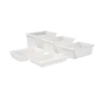 image of Winco PFFW-12 White 17 Gal Food Storage Box - 26" x 18" x 12", Stackable