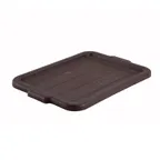 image of Winco PL-57B Brown Dish Box Cover, Polypropylene