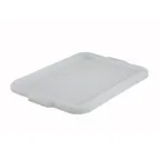 image of Winco PL-57W White Dish Box Cover, Polypropylene