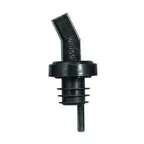 image of Winco PP-SSM Plastic Pourer Screen Bent Black Spout FreeFlow No Collar Smoke Finish - 1 Dozen