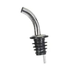 image of Winco PPM-4G Stainless Steel Liquor Pourer, Fast Flow, Gooseneck Spout, Cork, No Collar - 1 Dozen