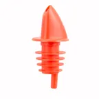 image of Winco PPR-2R Liquor Pourer, Free Flow Plastic, Red Spout, No Collar, 2‑inch Opening, 1 Dozen