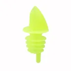 image of Winco PPR-2Y Yellow Plastic Free Flow Liquor Pourer, No Collar, High‑Flow Design - 1 Dozen