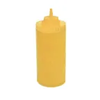 image of Winco PSW-32Y Squeeze Bottle, 32 oz Wide Mouth, BPA‑Free Yellow Plastic, Single Tip – 6/Pack