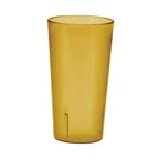image of Winco PTP-05A 5 oz Pebbled Amber Plastic Tumbler, Break-Resistant, Dishwasher Safe - 1 Dozen