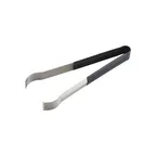 image of Winco PTPH-9 Pom Tong, 9" Stainless Steel, Heavy Duty, Insulated PVC Handle, Black