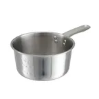 image of Winco SAP-1.5 1-1/2 Qt. Mirror Finish Stainless Steel Sauce Pan, Riveted Handle