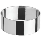 image of Winco SPM-31O 3" x 1 3/8" Oval Stainless Steel Culinary Pastry Mold / Dishwasher Safe