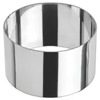 image of Winco SPM-31R 3" x 1-3/4" Round Stainless Steel Culinary Pastry Mold / Dishwasher Safe