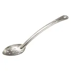 image of Winco SSCH-13P 13" Perforated Heavy Duty Basting Spoon w/ Curved Handle